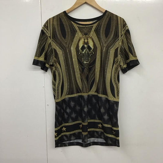 ザラ ZARA Tシャツ 半袖 半袖カットソー プリントTシャツ クルーネックカットソー L プリント マルチカラー / マルチカラー /  メンズ USED 古着 中古 10131129