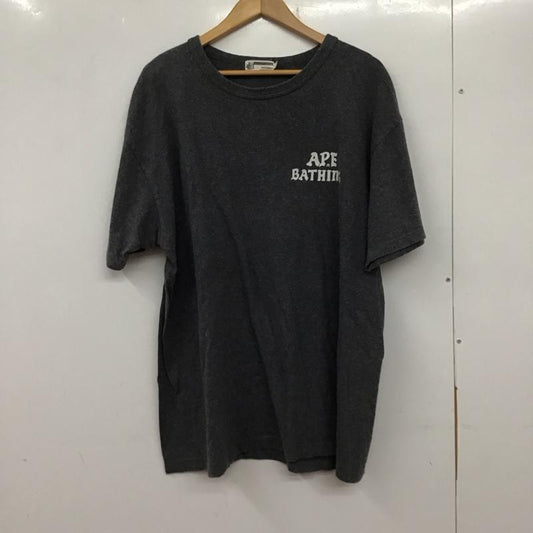 アベイシングエイプ A BATHING APE Tシャツ 半袖 半袖カットソー プリントTシャツ クルーネックカットソー 00s ジェネラルタグ XL ロゴ、文字 灰 / グレー /  メンズ USED 古着 中古 10134042