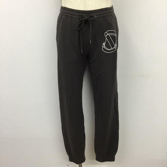 ナンバーナイン NUMBER (N)INE ボトムス ボトムス スウェットパンツ ダメージ 3 ワンポイント 茶 / ブラウン /  メンズ USED 古着 中古 10119759