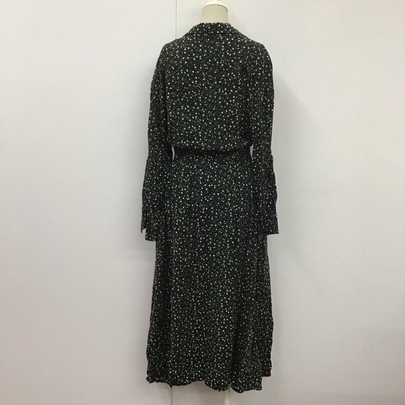 ローリーズファーム LOWRYS FARM ワンピース ロングスカート 総柄 X 花柄 黒 / ブラック /  レディース USED 古着 中古 10108663