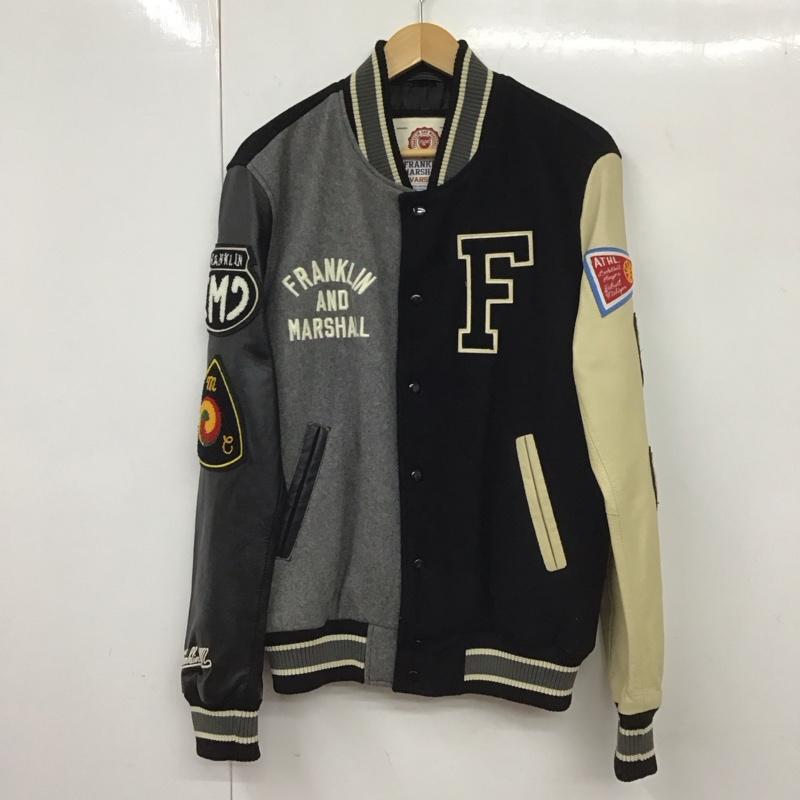 フランクリンマーシャル FRANKLIN&MARSHALL ジャケット、上着 ジャンパー、ブルゾン M 無地 黒 / ブラック / X ベージュ / ベージュ /  メンズ USED 古着 中古 10131451