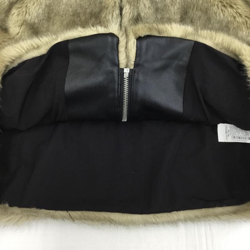 ザラティーアールエフ ZARA TRF ベスト ベスト ファーベスト M 無地 茶 / ブラウン /  レディース USED 古着 中古 10141086