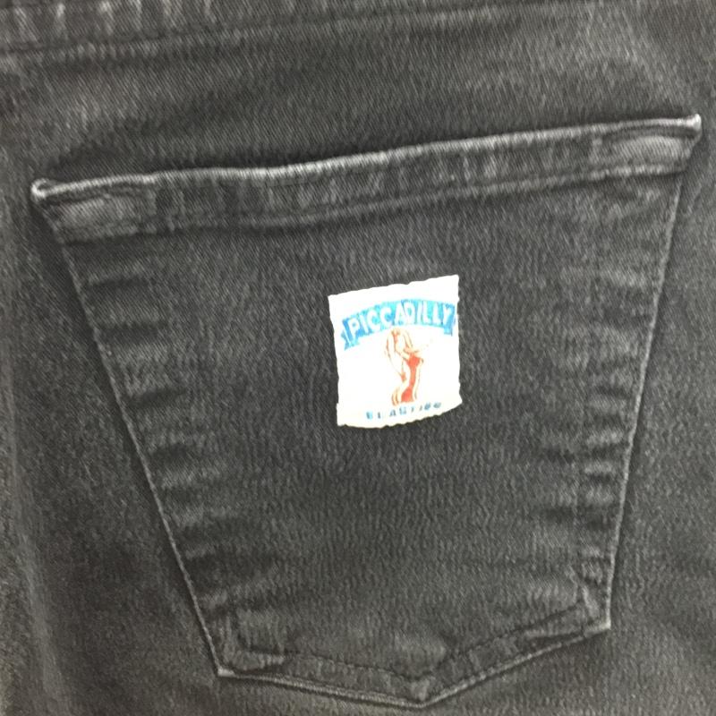 ピカデリー PICCADILLY パンツ デニム、ジーンズ デニムパンツ スリムパンツ ストレッチパンツ タイトジーンズ 36 無地 黒 / ブラック /  メンズ USED 古着 中古 10114072