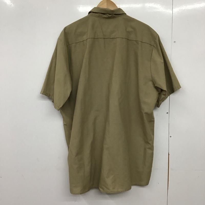 レッドキャップ RED KAP シャツ、ブラウス 半袖 半袖シャツ 無地シャツ ポケットシャツ XL 無地 ベージュ / ベージュ /  メンズ USED 古着 中古 10150049