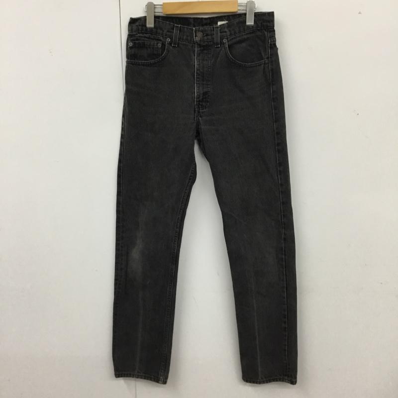 リーバイストラウスアンドコー Levi Strauss & co. パンツ デニム、ジーンズ デニムパンツ スリムパンツ ジーンズ 32インチ 無地 黒 / ブラック /  レディース USED 古着 中古 10118619