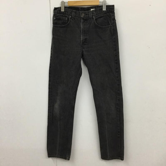リーバイストラウスアンドコー Levi Strauss & co. パンツ デニム、ジーンズ デニムパンツ スリムパンツ ジーンズ 32インチ 無地 黒 / ブラック /  レディース USED 古着 中古 10118619