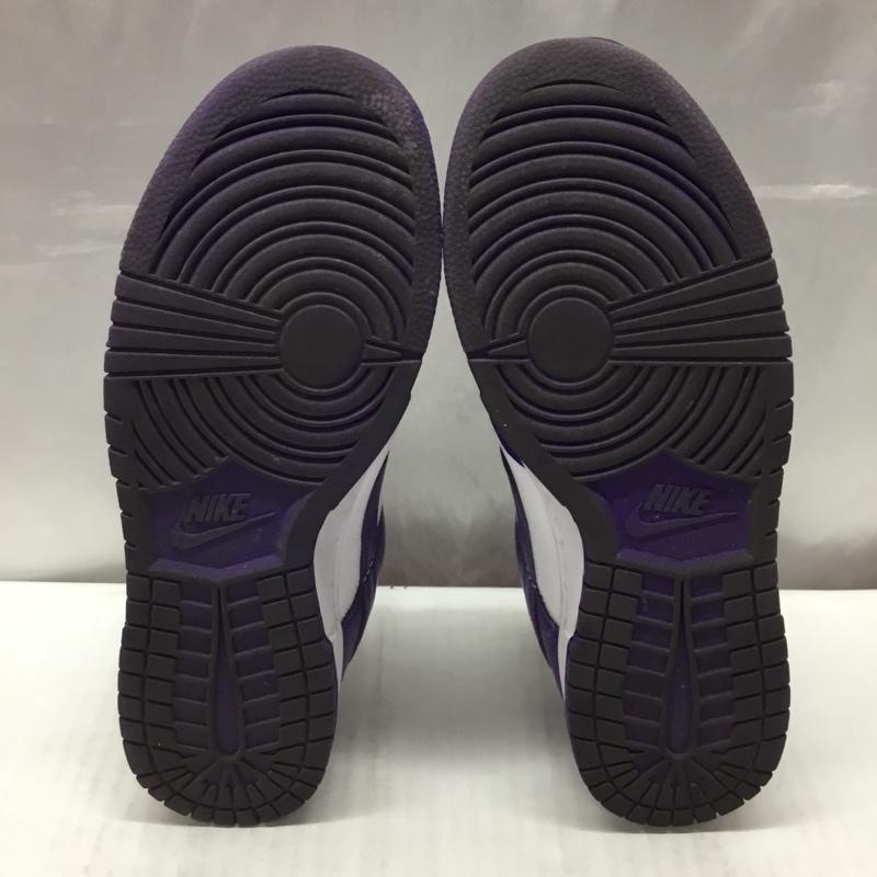 ナイキ NIKE スニーカー スニーカー DD1391 104 DUNK LOW RETRO 26.5cm 箱有 26.5cm ロゴ、文字 白 / ホワイト / X 紫 / パープル /  メンズ USED 古着 中古 10110574
