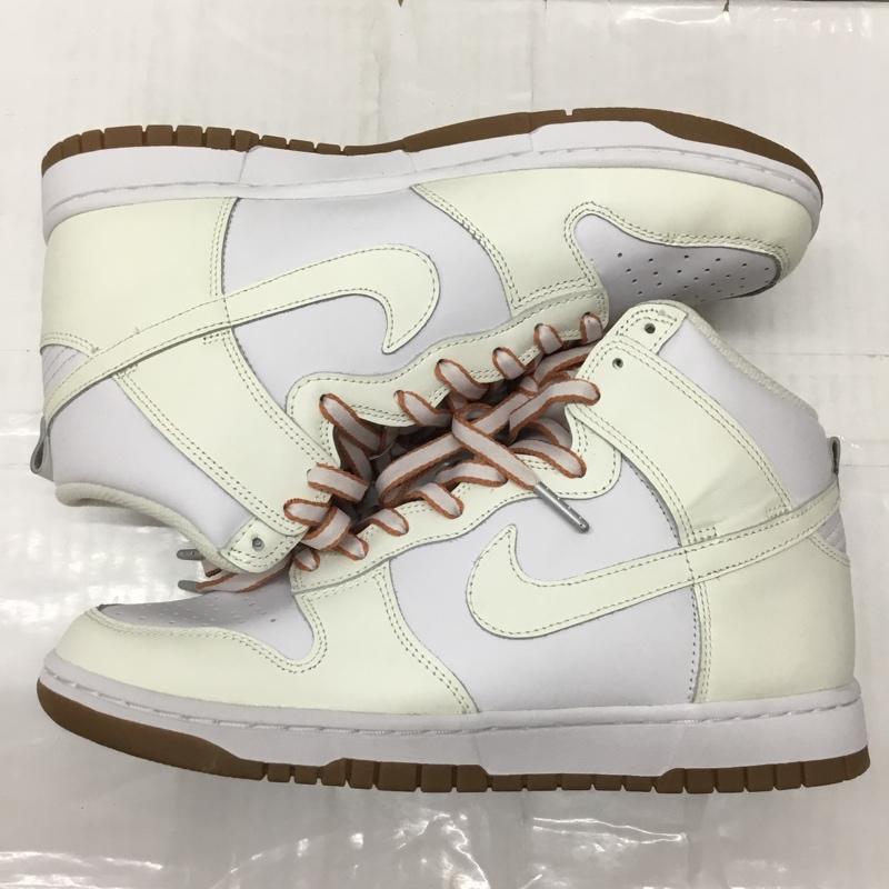 ナイキ NIKE スニーカー スニーカー DD1869 109 WMNS DUNK HIGH 27.5cm 箱有 27.5cm ロゴ、文字 白 / ホワイト / X アイボリー / アイボリー /  メンズ USED 古着 中古 10111972