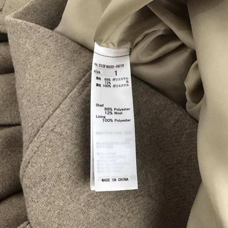 マウジー MOUSSY コート コート一般 010FAH30-5610 STAND COLLAR MIDDLE コート 1 無地 ベージュ / ベージュ /  レディース USED 古着 中古 10124503