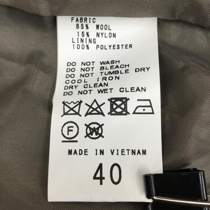 ノーブル NOBLE コート コート一般 40 無地 グレージュ / グレージュ / X チャコールグレー / チャコールグレー /  レディース USED 古着 中古 10142540