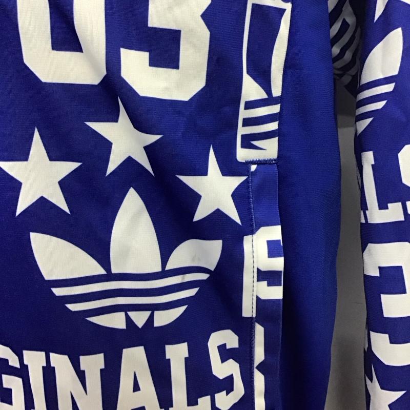 アディダスオリジナルス adidas originals ジャケット、上着 ジャケット、ブレザー ac0474 スーパースタートラックトップジャージ ジップアップジャケット ロゴ、文字 青 / ブルー /  メンズ USED 古着 中古 10124662