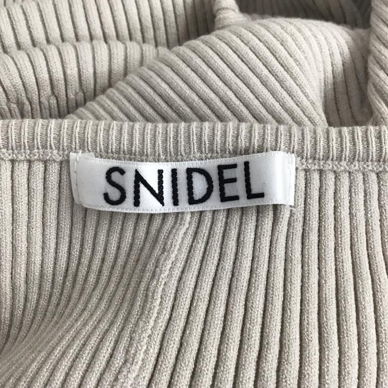 スナイデル SNIDEL ワンピース ロングスカート SWNO221029 フロントボタンニットワンピース リブ 無地 アイボリー / アイボリー /  レディース USED 古着 中古 10121568
