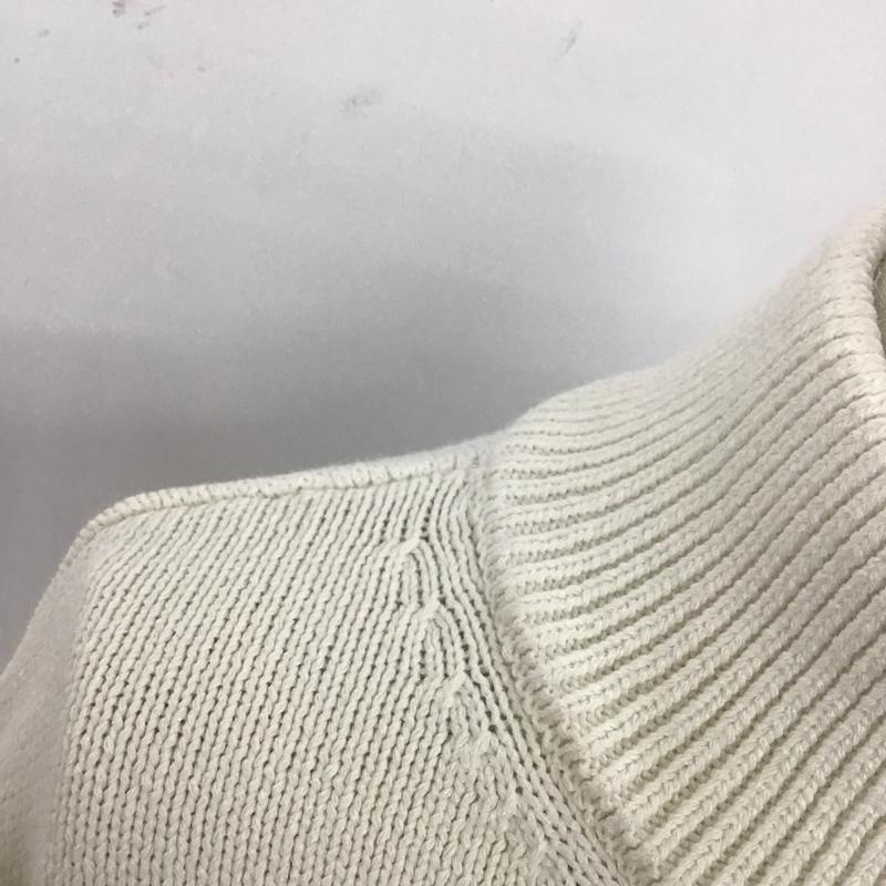 スライ SLY ニット、セーター 長袖 030EAA70-5530 ROLL UP SHORT TOPS ショート丈 タグ付き FREE 無地 白 / ホワイト /  レディース USED 古着 中古 10121106