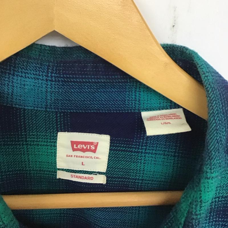 リーバイス Levi s シャツ、ブラウス 長袖 長袖シャツ チェックシャツ カラーシャツ L チェック マルチカラー / マルチカラー /  メンズ USED 古着 中古 10137174