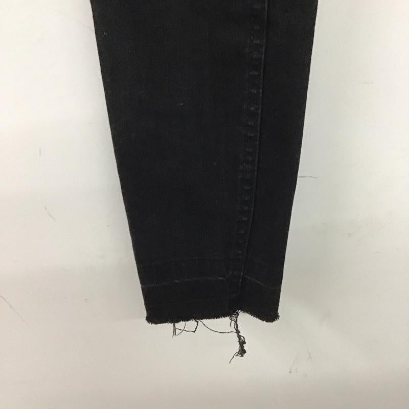 ザラ ZARA パンツ デニム、ジーンズ スキニー ストレッチ 36 無地 黒 / ブラック /  レディース USED 古着 中古 10139603