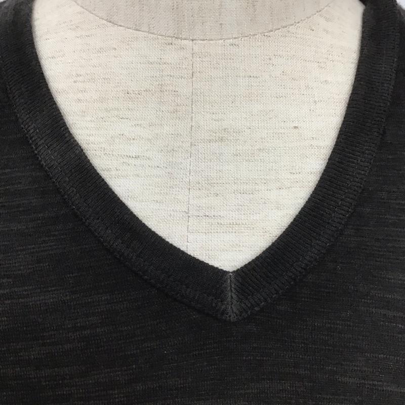 フランクリンマーシャル FRANKLIN&MARSHALL Tシャツ 半袖 TSMVA232S15 Ｖネック プリント XS ロゴ、文字 黒 / ブラック /  メンズ USED 古着 中古 10106935