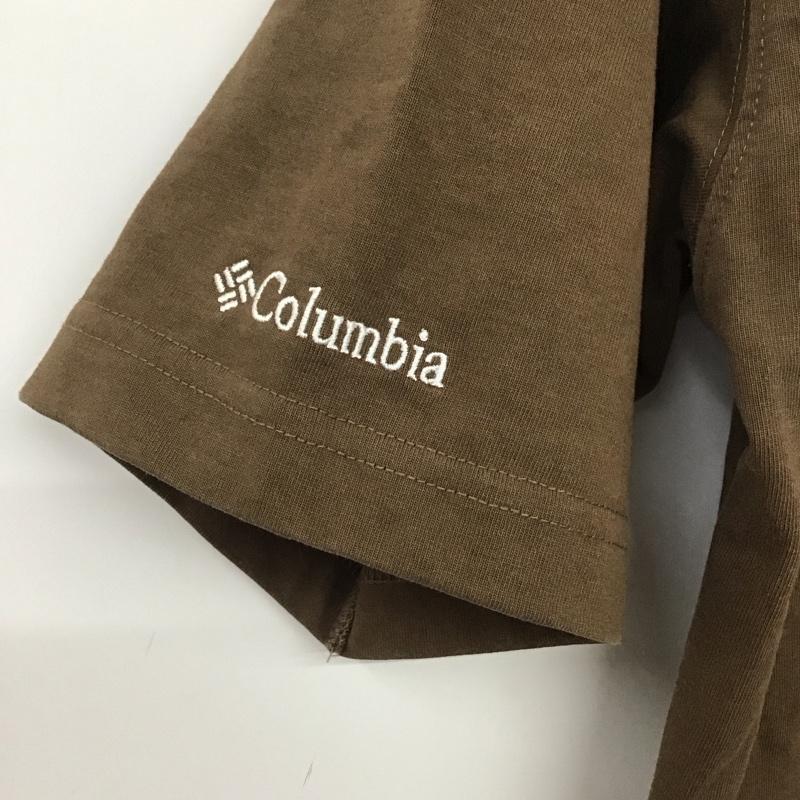コロンビア Columbia Tシャツ 半袖 120 PM0145 半袖カットソー プリントTシャツ M ロゴ、文字 茶 / ブラウン /  メンズ USED 古着 中古 10135736