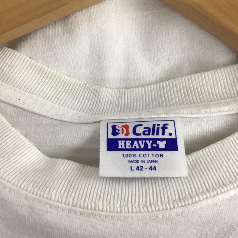 スタンダード カリフォルニア STANDARD CALIFORNIA Tシャツ 長袖 L ロゴ、文字 X プリント 白 / ホワイト /  メンズ USED 古着 中古 10134812