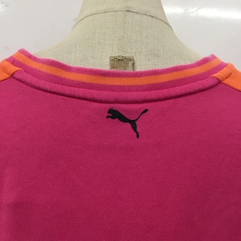プーマ PUMA Tシャツ 半袖 845207-13 REBEL RELOAD クルーネック L ロゴ、文字 桃 / ピンク /  レディース USED 古着 中古 10120050