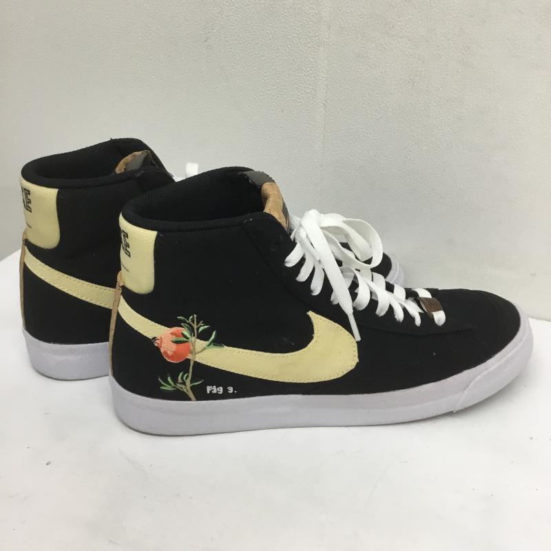 ナイキ NIKE スニーカー スニーカー Blazer Mid 77 Pomegranate ブレーザー ミッド ポムグラネイト CI1166-001 27.0cm 刺繍 黒 / ブラック /  メンズ USED 古着 中古 10108151