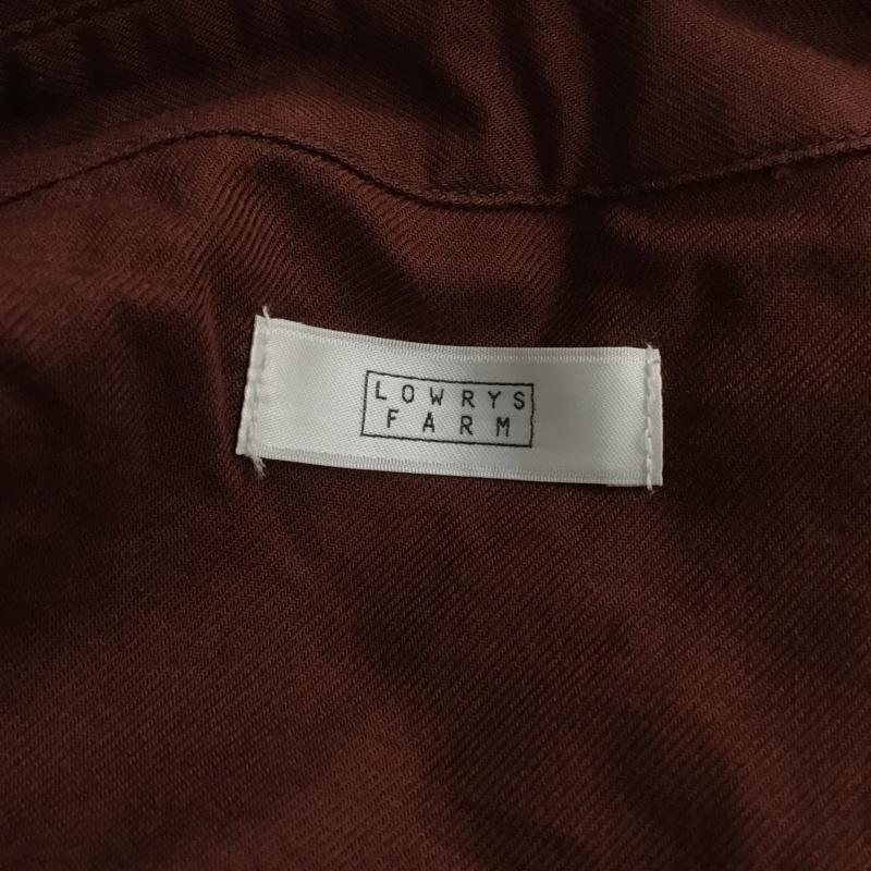 ローリーズファーム LOWRYS FARM シャツ、ブラウス 長袖 FREE 無地 茶 / ブラウン /  レディース USED 古着 中古 10105884