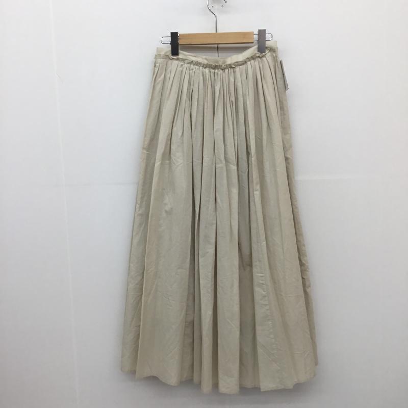 スローブイエナ SLOBE IENA スカート ロングスカート SLOBE IENA 19-060-912-3090-2-0 19SS 綿麻ギャザーロングスカート 38 無地 アイボリー / アイボリー /  レディース USED 古着 中古 10129673