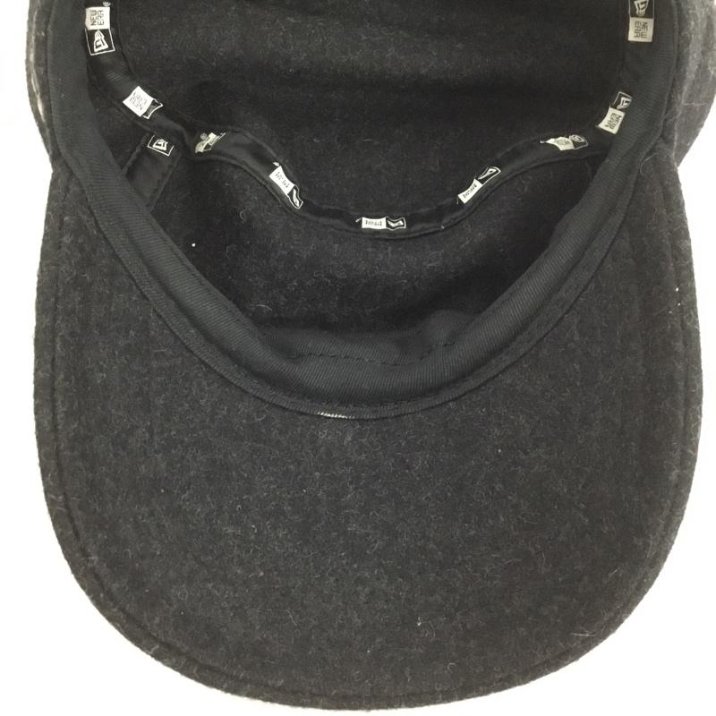 ニューエラ NEW ERA 帽子 キャップ ワークキャップ ウール ロゴ、文字 チャコールグレー / チャコールグレー /  メンズ USED 古着 中古 10133822