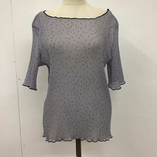 ロペピクニック ROPE  PICNIC シャツ、ブラウス 半袖 GDH-14460-A ドットシアーブラウス 半袖ブラウス 38 ドット 灰 / グレー /  レディース USED 古着 中古 10117404