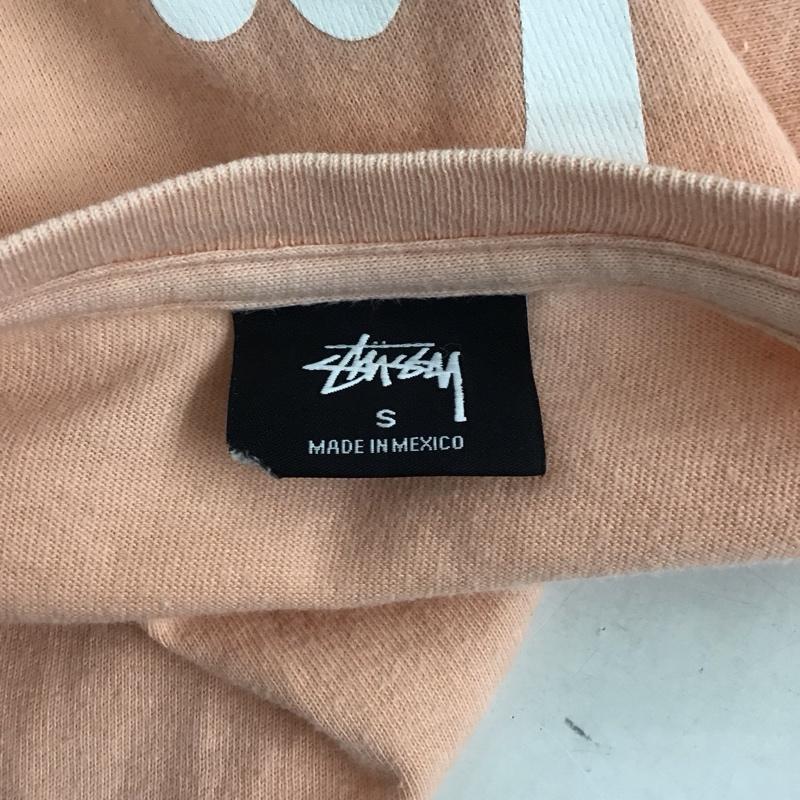 ステューシー STUSSY Tシャツ 半袖 ロゴ文字 S ロゴ、文字 X プリント 桃 / ピンク /  メンズ USED 古着 中古 10127704