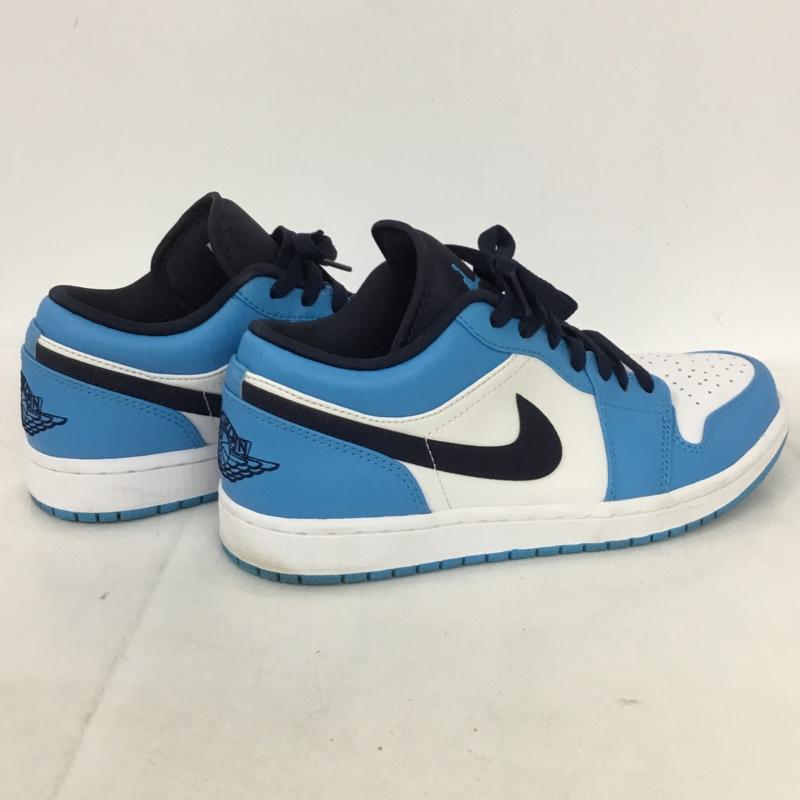 ナイキ NIKE スニーカー スニーカー 553558-144 AIR JORDAN 1 LOW 26cm 26.0cm ワンポイント 白 / ホワイト / X 青 / ブルー / X 紺 / ネイビー /  メンズ USED 古着 中古 10131814