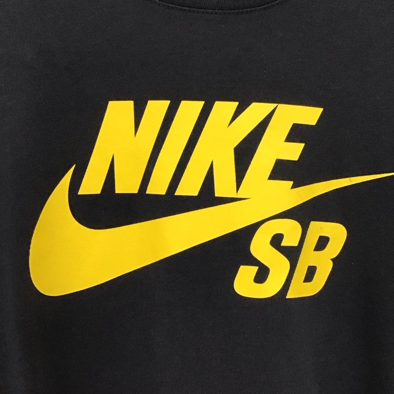 ナイキ NIKE Tシャツ 半袖 半袖カットソー プリントTシャツ クルーネックカットソー M ロゴ、文字 紺 / ネイビー /  メンズ USED 古着 中古 10131369