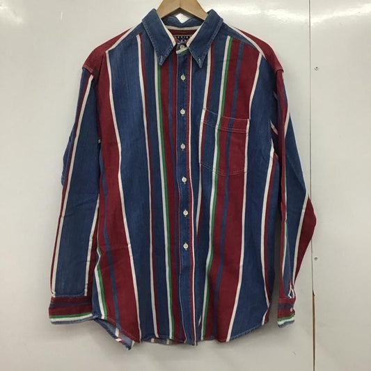 古着 USED シャツ、ブラウス 長袖 長袖シャツ ストライプシャツ カラーシャツ ボタンダウンシャツ L ストライプ マルチカラー / マルチカラー /  メンズ USED 古着 中古 10145627