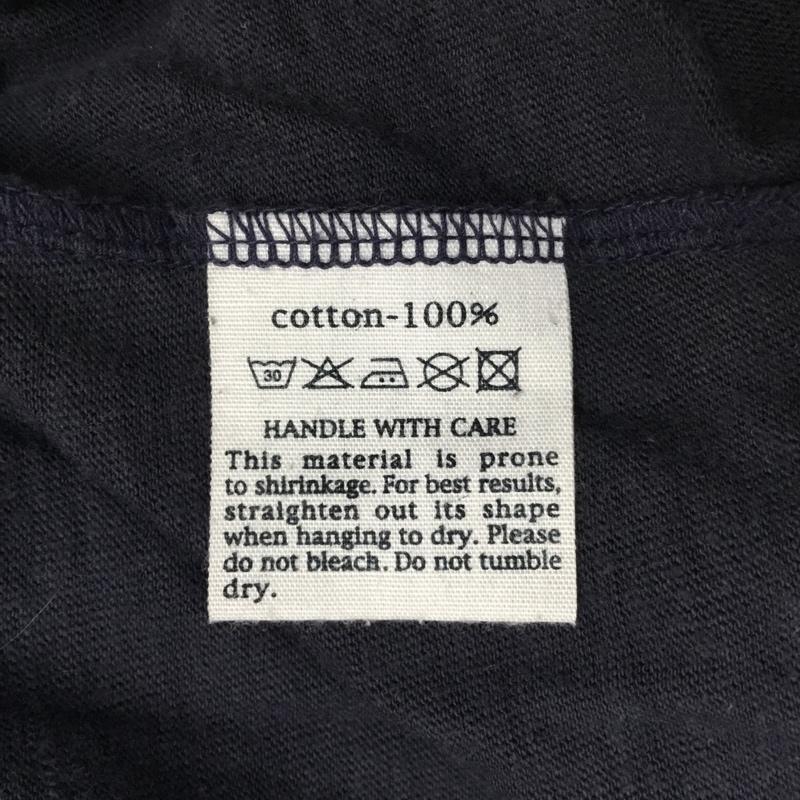 フォーティーファイブアールピーエム 45RPM Tシャツ 半袖 クルーネック 2 プリント 紺 / ネイビー /  メンズ USED 古着 中古 10112382