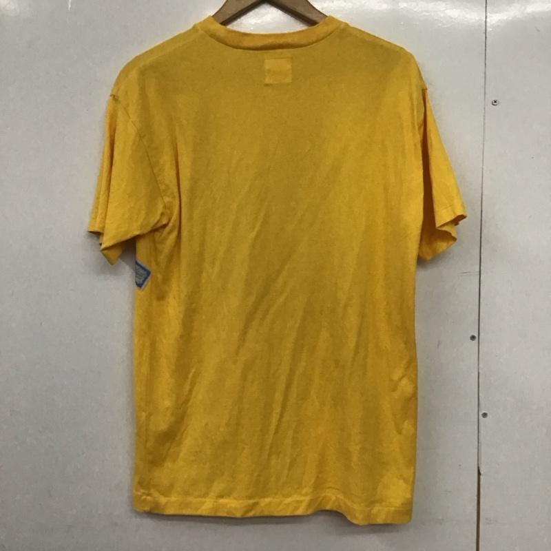 カールヘルム KARLHELMUT Tシャツ 半袖 半袖カットソー プリントTシャツ クルーネックカットソー M ロゴ、文字 黄 / イエロー /  メンズ USED 古着 中古 10148336