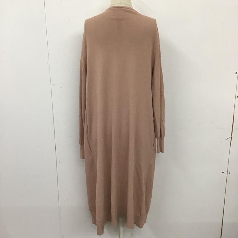 センスオブプレイスバイアーバンリサーチ SENSE OF PLACE by URBAN RESEARCH カーディガン 長袖 AA64-22A044 ロング丈 FREE 無地 桃 / ピンク /  レディース USED 古着 中古 10115417