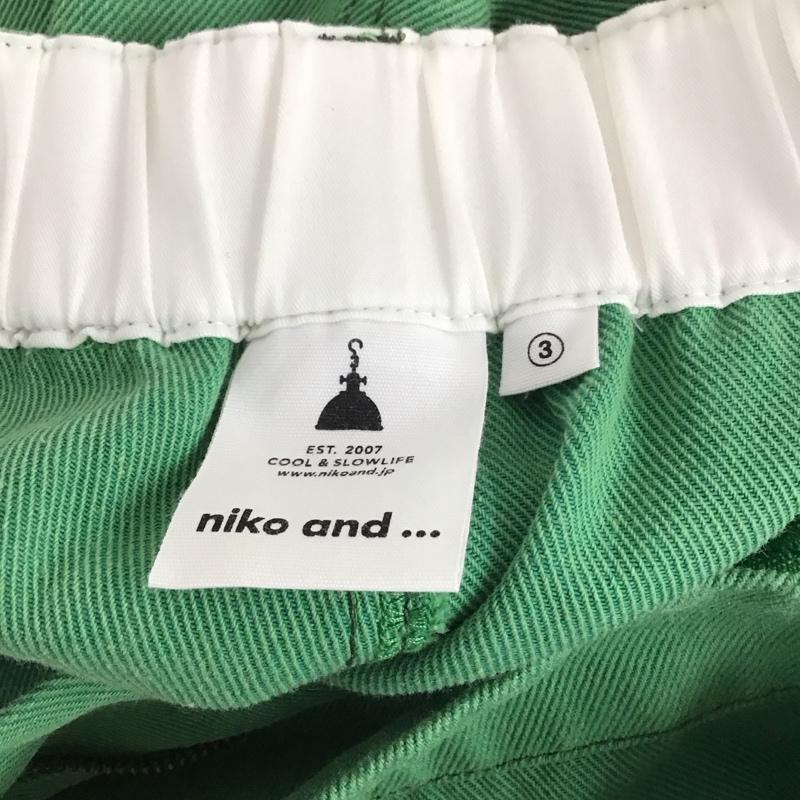 ニコアンド niko and... ボトムス ボトムス s221il13sm ワイドパンツ M 無地 緑 / グリーン /  レディース USED 古着 中古 10121257