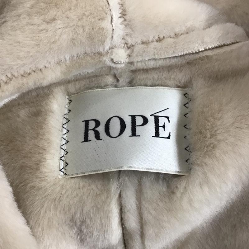 ロペ ROPE  コート コート一般 ロングコート フード付きジャケット アウター 36 無地 茶 / ブラウン /  レディース USED 古着 中古 10126087
