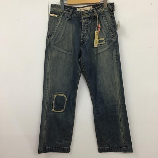 ベンシャーマン Ben Sherman パンツ デニム、ジーンズ ローライズ タグ付き ダメージ加工 青 / ブルー /  メンズ USED 古着 中古 10121318