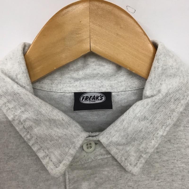 フリークスストア FREAK S STORE ポロシャツ 半袖 半袖ポロシャツ カラーシャツ 半袖カットソー L 無地 灰 / グレー /  メンズ USED 古着 中古 10147087
