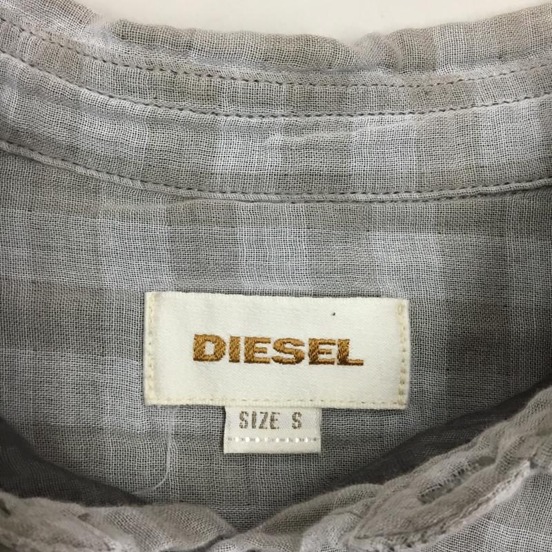ディーゼル DIESEL シャツ、ブラウス 長袖 長袖シャツ カラーシャツ 長袖カットソー チェックシャツ S チェック 灰 / グレー /  メンズ USED 古着 中古 10117685