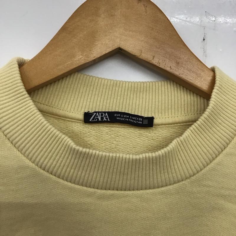 ザラ ZARA トレーナー 長袖 S 無地 黄 / イエロー /  レディース USED 古着 中古 10136873