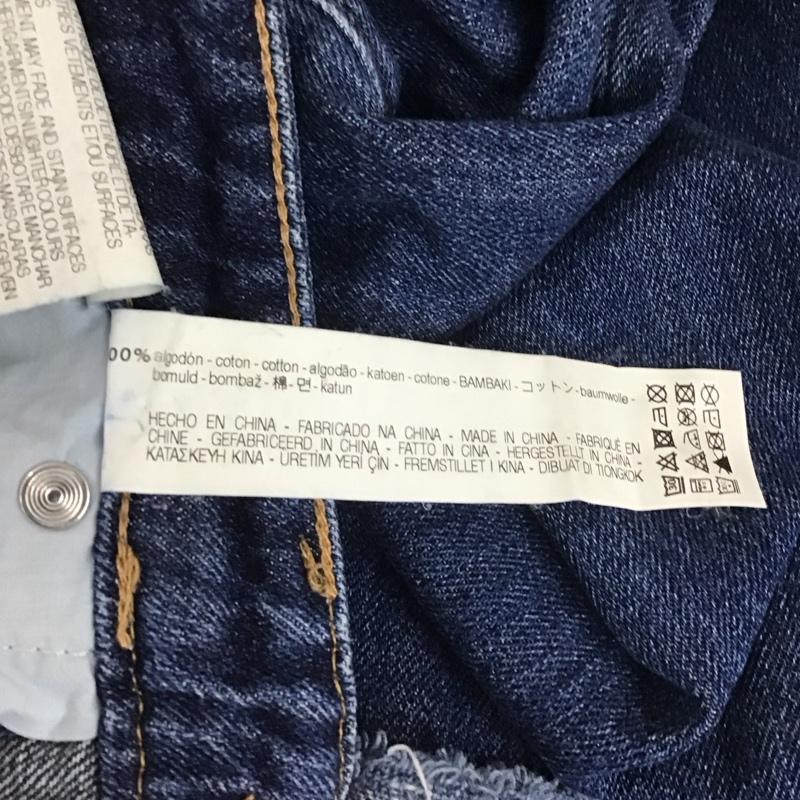 ザラ ZARA パンツ デニム、ジーンズ 3427 909 400 ワイドパンツ 無地 青 / ブルー /  レディース USED 古着 中古 10109735