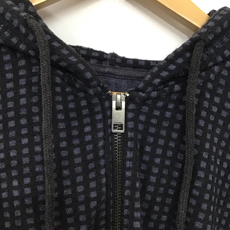 ディーゼル DIESEL パーカー 長袖 ジップパーカー L チェック マルチカラー / マルチカラー /  メンズ USED 古着 中古 10142157