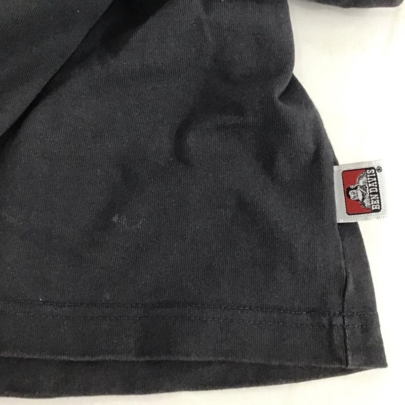 ベンデイビス BEN DAVIS Tシャツ 半袖 半袖カットソー プリントTシャツ クルーネックカットソー L ロゴ、文字 黒 / ブラック /  メンズ USED 古着 中古 10133639