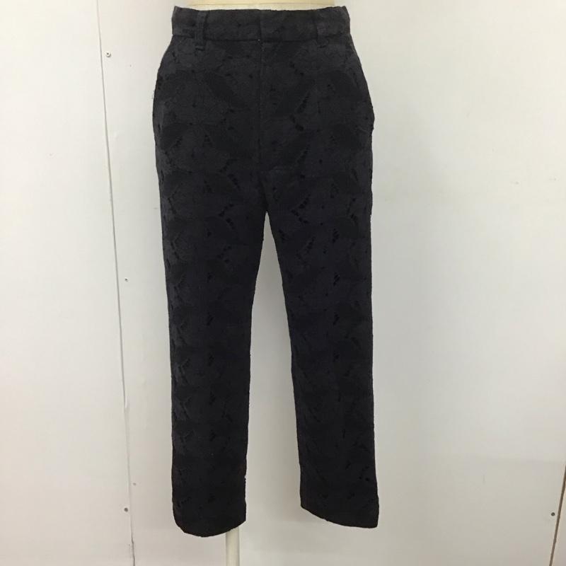 ルルウィルビー Loulou Willoughby パンツ スラックス テーパードパンツ レース 1 レース柄 紺 / ネイビー /  レディース USED 古着 中古 10107373