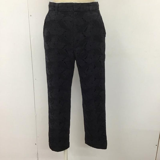 ルルウィルビー Loulou Willoughby パンツ スラックス テーパードパンツ レース 1 レース柄 紺 / ネイビー /  レディース USED 古着 中古 10107373