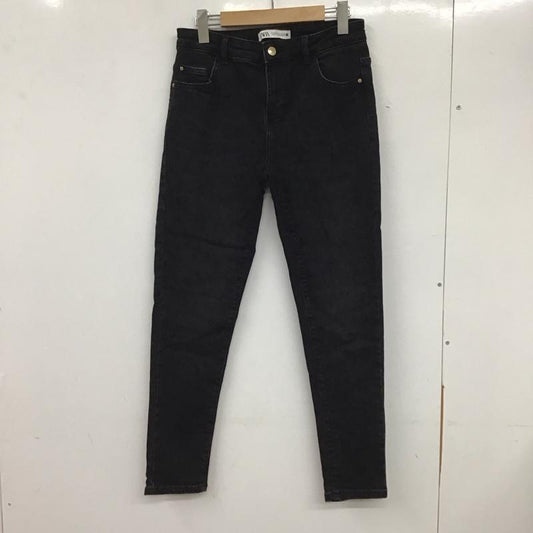 ザラ ZARA パンツ デニム、ジーンズ ブラックデニム 40 無地 黒 / ブラック /  メンズ USED 古着 中古 10134838