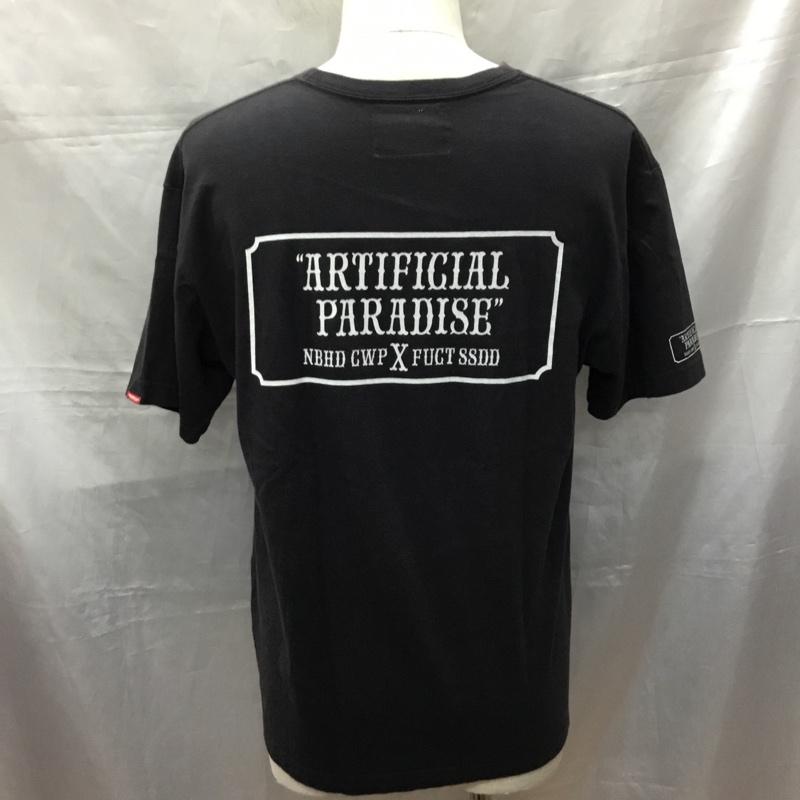 ネイバーフッド NEIGHBORHOOD Tシャツ 半袖 半袖カットソー プリントTシャツ クルーネックカットソー L プリント 黒 / ブラック /  メンズ USED 古着 中古 10114586