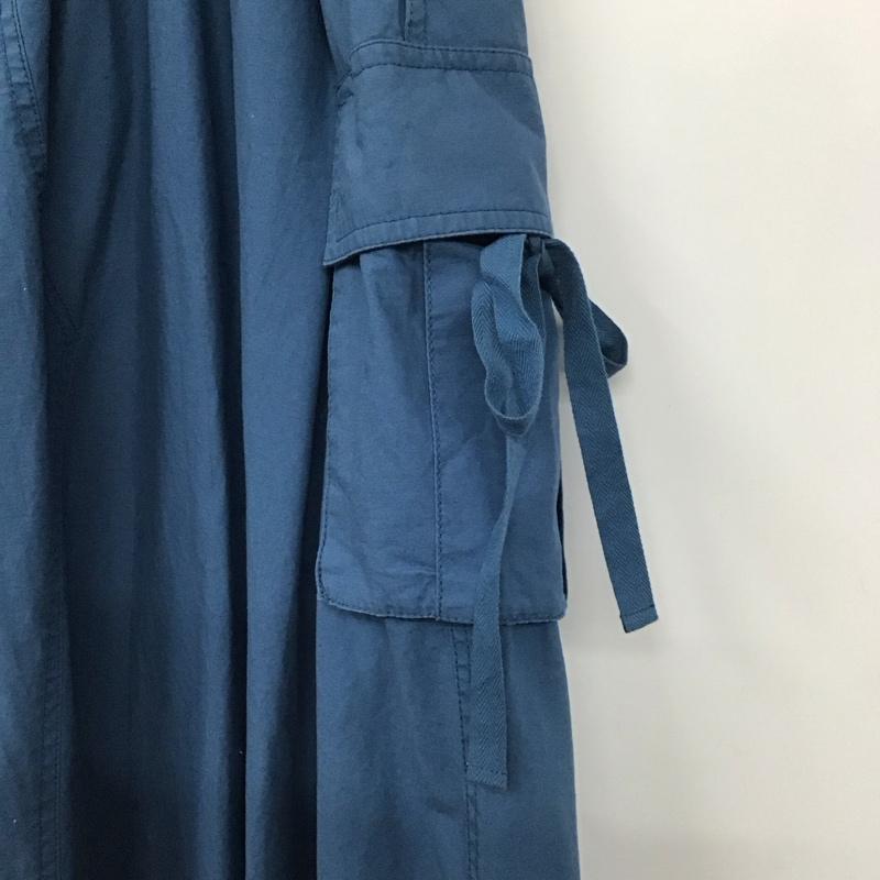 ニコアンド niko and... スカート ロングスカート L 無地 青 / ブルー /  レディース USED 古着 中古 10131606