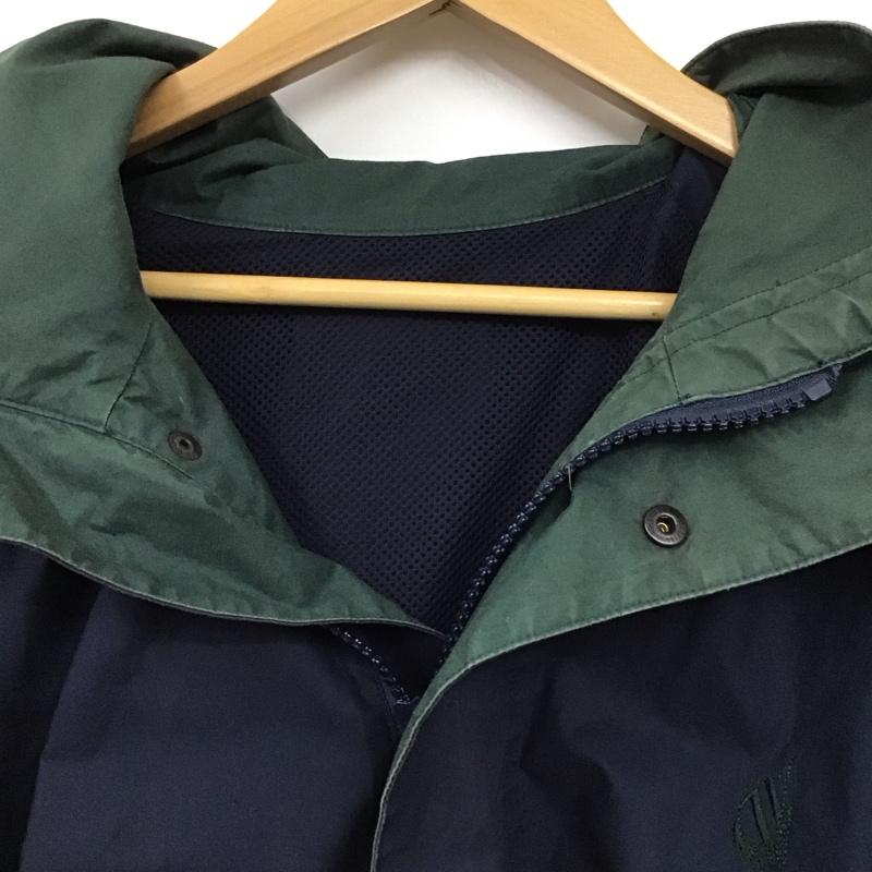 ノーティカ NAUTICA ジャケット、上着 ジャンパー、ブルゾン ジップアップジャケット ナイロンジャケット アウター L ロゴ、文字 紺 / ネイビー / X 黄 / イエロー /  メンズ USED 古着 中古 10131633